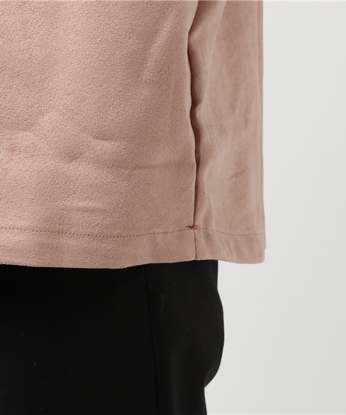 STUDIOUS（ステュディオス）の「マイクロスウェードハーフスリーブTシャツ （Tシャツ/カットソー・メンズ・グレー/ブラック/ピンク・2/3/1）」の15枚目の写真