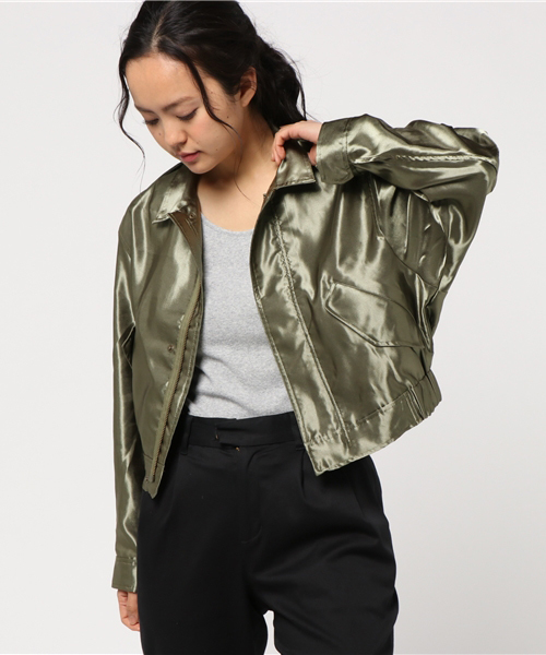 SLY（スライ）の「SATIN MILITARY JK（その他アウター・レディース・オレンジ系その他/カーキ・2/1）」の11枚目の写真