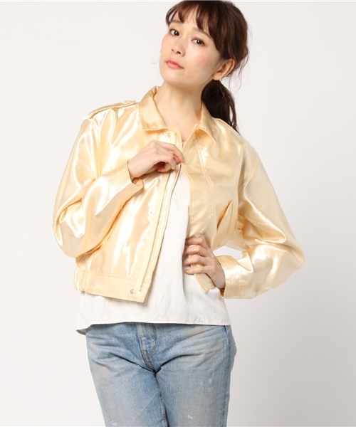 SLY（スライ）の「SATIN MILITARY JK（その他アウター・レディース・オレンジ系その他/カーキ・2/1）」の12枚目の写真