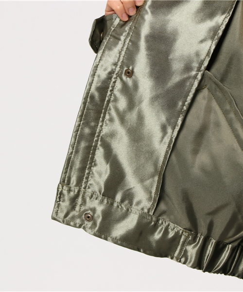 SLY（スライ）の「SATIN MILITARY JK（その他アウター・レディース・オレンジ系その他/カーキ・2/1）」の9枚目の写真