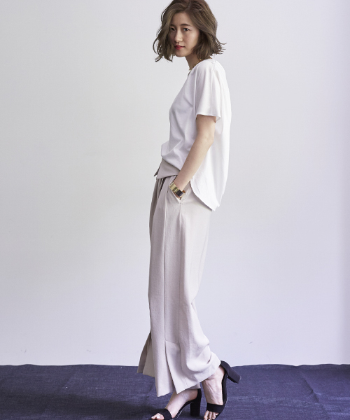 STUDIOUS（ステュディオス）の「STUDIOUS センターベンツフラップパンツ（その他パンツ・レディース・アイボリー/ブラック/カーキ・1/0）」の20枚目の写真