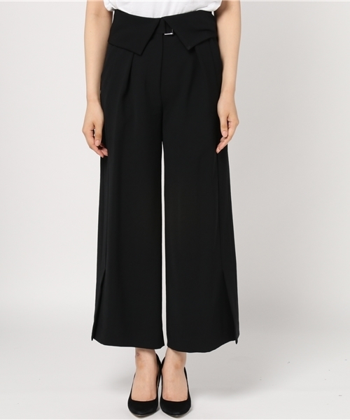 STUDIOUS（ステュディオス）の「STUDIOUS センターベンツフラップパンツ（その他パンツ・レディース・アイボリー/ブラック/カーキ・1/0）」の9枚目の写真