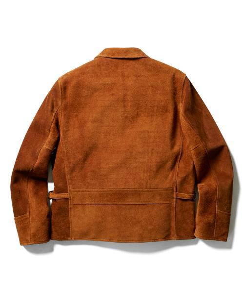 CLUCT ブラウン スエードジャケット CLUCT（クラクト）の「SUEDE JACKET（その他アウター）」 - WEAR