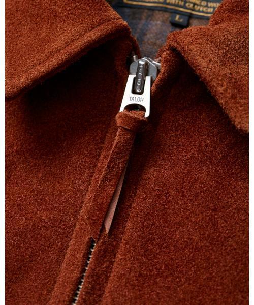 CLUCT ブラウン スエードジャケット CLUCT（クラクト）の「SUEDE JACKET（その他アウター）」 - WEAR