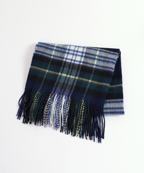 SHIPS（シップス）の「カシミヤチェックストール◇（ストール/ショール・レディース・ネイビー/グレー/レッド/オリーブ/イエロー/ブルー/グリーン・ONE SIZE）」の14枚目の写真