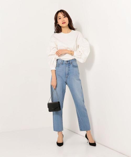 Jewel Changes（ジュエルチェンジズ）の「【WEB限定】◎JC デニム テーパード パンツ（デニムパンツ・レディース・ライトブルー/ブルー系その他・34/36/38）」の21枚目の写真