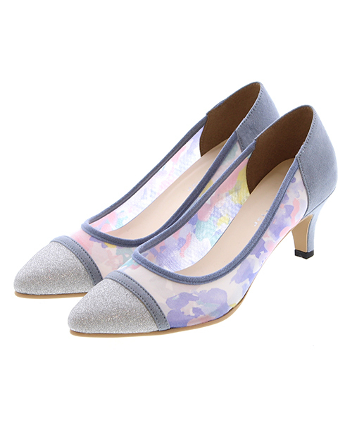 JELLY BEANS(ジェリービーンズ)の「【InRed3月号掲載】【Made in Japan】チュールコンビパンプス(124-6545)JELLY BEANS(ジェリービーンズ)(パンプス・レディース・ブラック/アイボリー/ブルー/イエロー・22/22.5/23/23.5/24/24.5/25/25.5)」の11枚目の写真