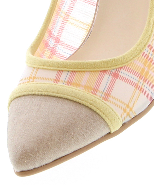 JELLY BEANS(ジェリービーンズ)の「【InRed3月号掲載】【Made in Japan】チュールコンビパンプス(124-6545)JELLY BEANS(ジェリービーンズ)(パンプス・レディース・ブラック/アイボリー/ブルー/イエロー・22/22.5/23/23.5/24/24.5/25/25.5)」の7枚目の写真