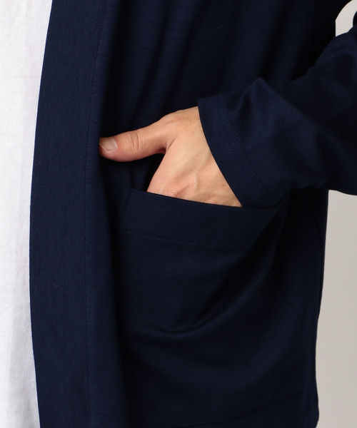 SHIPS JET BLUE(シップスジェットブルー)の「SHIPS JET BLUE: ノーボタンカーディガン(カーディガン/ボレロ・メンズ・グレー/ネイビー/ピンク・LARGE/SMALL/MEDIUM/X-SMALL)」の5枚目の写真