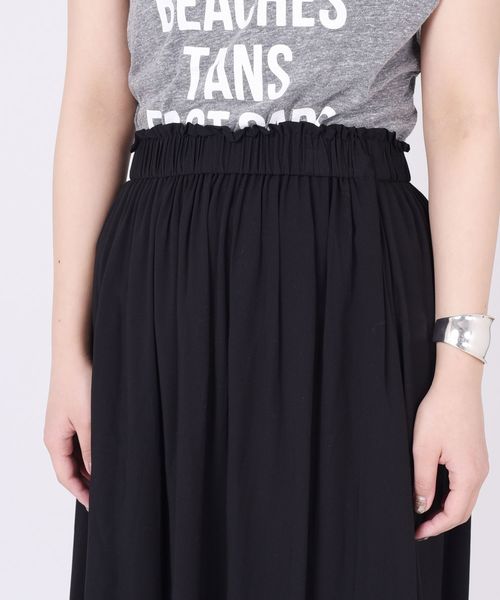 Khaju（カージュ）の「Khaju:リラックスマキシスカート18SS◇◇（スカート・レディース・ライトグレー/ブラック/グリーン/ダークラベンダー・ONE SIZE）」の11枚目の写真