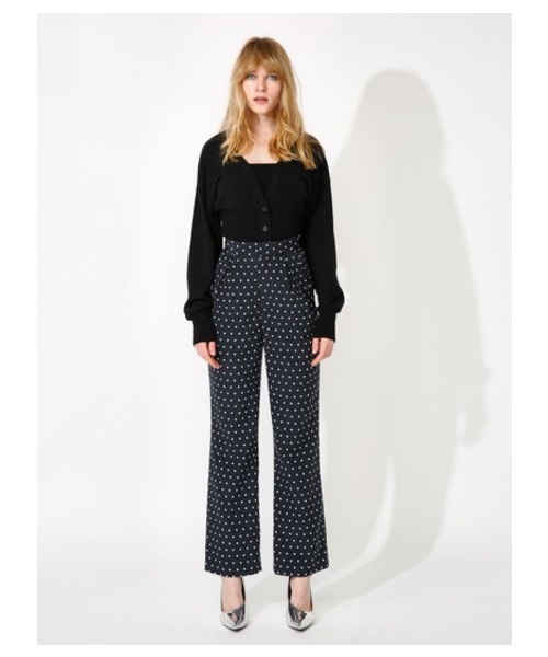 MOUSSY(マウジー)の「POLKA DOT PANTS(その他パンツ・レディース・ダークネイビー/ホワイト系その他・2/0/1)」の2枚目の写真