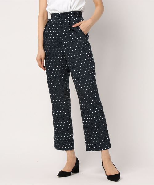 MOUSSY(マウジー)の「POLKA DOT PANTS(その他パンツ・レディース・ダークネイビー/ホワイト系その他・2/0/1)」の4枚目の写真