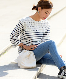 LIPSTAR | 星レースボーダーカットソー(Tシャツ/カットソー)