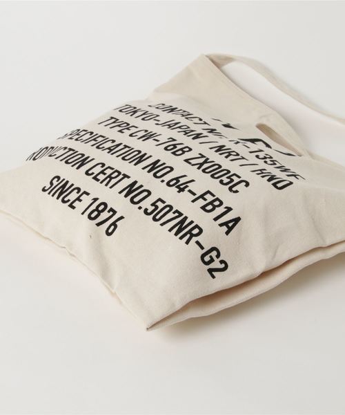 WEGO(ウィゴー)の「WEGO/インダストリアルロゴ2WAYバケットショルダーバッグ(ショルダーバッグ・メンズ・ナチュラル/ブラック・FREE)」の4枚目の写真