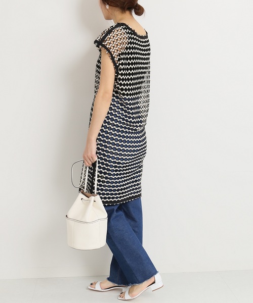 IENA(イエナ)の「PACO POVEDA スクエアフラットサンダル◆(サンダル・レディース・ホワイト/ブラック・35/36/37/38)」の20枚目の写真