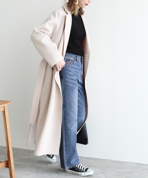 reca（レカ）の「超ワイドシルエット デニムワイドパンツ（デニムパンツ・レディース・インディゴブルー/ブルー/ブルー系その他・L/M）」の17枚目の写真