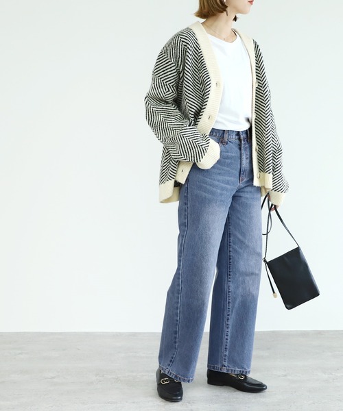 reca（レカ）の「超ワイドシルエット デニムワイドパンツ（デニムパンツ・レディース・インディゴブルー/ブルー/ブルー系その他・L/M）」の18枚目の写真