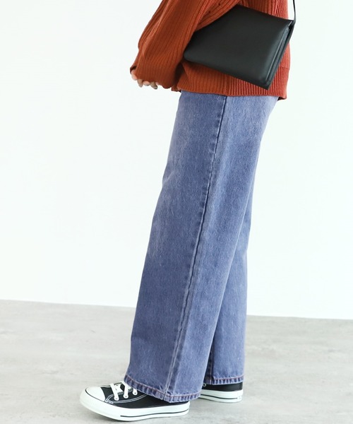 reca（レカ）の「超ワイドシルエット デニムワイドパンツ（デニムパンツ・レディース・インディゴブルー/ブルー/ブルー系その他・L/M）」の14枚目の写真