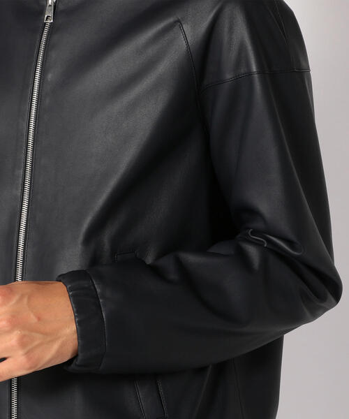 別注】DENIM×TOMORROWLAND ラムレザー スイングトップ