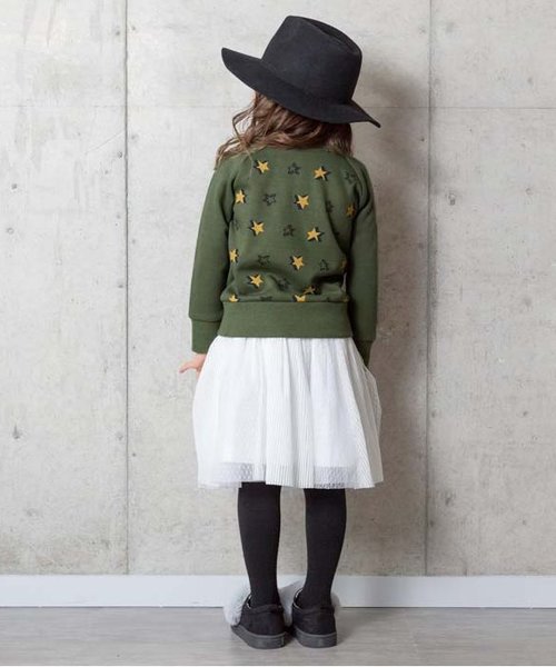 BREEZE（ブリーズ）の「ネット限定 スター柄ポケット付きトレーナー_裏シャギー（スウェット・キッズ・グリーン/グレー/ネイビー・140/100/95/80/110/120/130/90）」の8枚目の写真