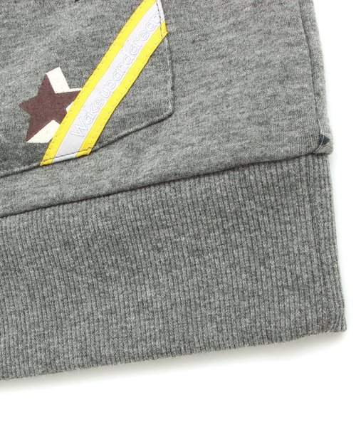 BREEZE（ブリーズ）の「ネット限定 スター柄ポケット付きトレーナー_裏シャギー（スウェット・キッズ・グリーン/グレー/ネイビー・140/100/95/80/110/120/130/90）」の11枚目の写真