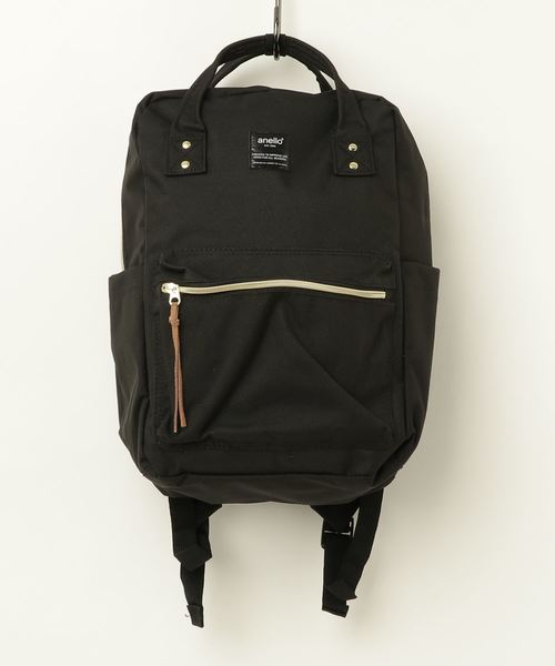 スクエアリュック バックパック リュック Anello アネロ のファッション セール Anello 杢調ポリキャンバス