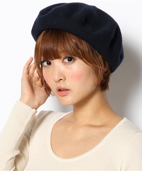 WEGO（ウィゴー）の「WEGO/バスクベレー帽（ハンチング/ベレー帽・レディース・ブラック/ダークグレー/ネイビー/ワイン・FREE）」の7枚目の写真