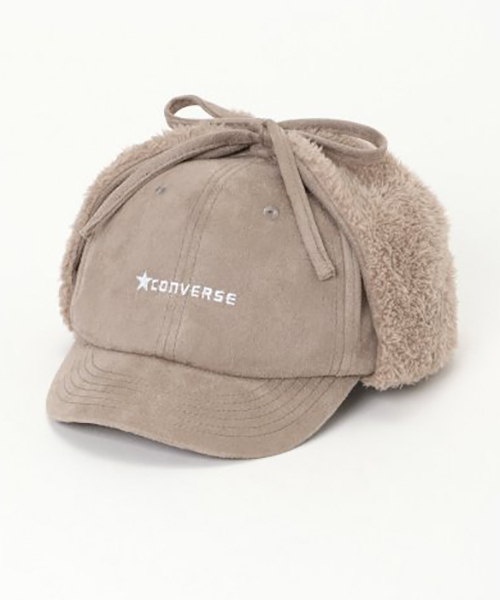 CONVERSE(コンバース)の「CONVERSE ボアフライトキャップ(キャップ・レディース・ブラック/ベージュ/グレー・FREE)」の3枚目の写真
