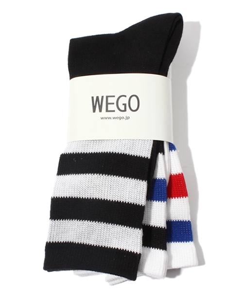 WEGO（ウィゴー）の「WEGO/3Pラインクルーソックス（ソックス/靴下・レディース・その他1/その他2/その他3/その他4・FREE）」の10枚目の写真