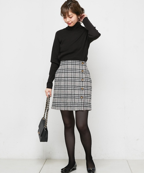 natural couture(ナチュラルクチュール)の「起毛チェックミニスカート(スカート・レディース・グレー系その他/ブラウン系その他/ブルー系その他/オレンジ系その他・FREE)」の20枚目の写真