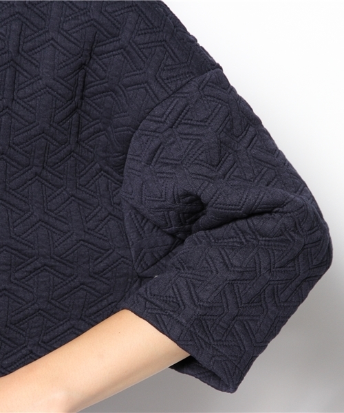 Another Edition(アナザーエディション)の「AE テトラ QUILT 7SL(Tシャツ/カットソー・レディース・グレー/ネイビー/オレンジ・フリー)」の8枚目の写真