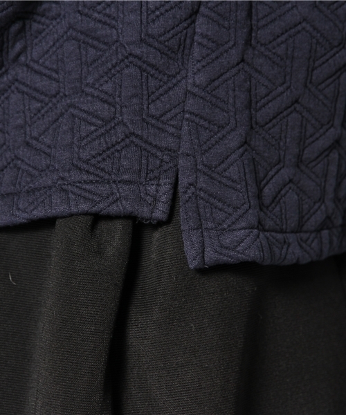 Another Edition(アナザーエディション)の「AE テトラ QUILT 7SL(Tシャツ/カットソー・レディース・グレー/ネイビー/オレンジ・フリー)」の9枚目の写真