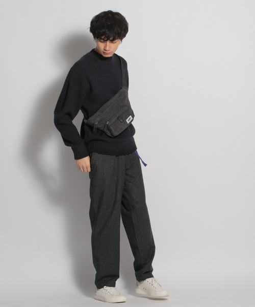 niko and...（ニコアンド）の「ワッフルモックネックニット（ニット/セーター・メンズ・ネイビー/オリーブ/キャメル・MEDIUM/LARGE）」の4枚目の写真