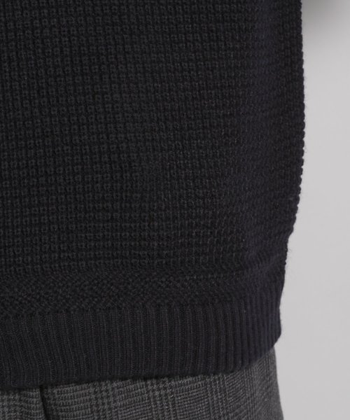 niko and...（ニコアンド）の「ワッフルモックネックニット（ニット/セーター・メンズ・ネイビー/オリーブ/キャメル・MEDIUM/LARGE）」の14枚目の写真
