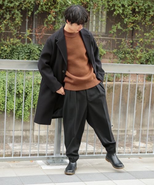 niko and...（ニコアンド）の「ワッフルモックネックニット（ニット/セーター・メンズ・ネイビー/オリーブ/キャメル・MEDIUM/LARGE）」の19枚目の写真