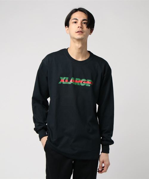 XLARGE（エクストララージ）の「L/S TEE STANDARD LOGO（Tシャツ/カットソー・メンズ・ホワイト/ブラック/アッシュ・SMALL/MEDIUM/LARGE/X-LARGE）」の2枚目の写真