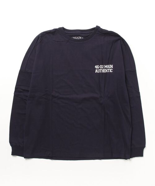 STYLEBLOCK(スタイルブロック)の「ロゴプリントドロップショルダープリントリブTシャツ(Tシャツ/カットソー・メンズ・ワイン/ホワイト/ネイビー/グレー・L/LL/M)」の3枚目の写真