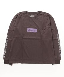STYLEBLOCK | ロゴプリント長袖カットソードロップショルダープリントリブTシャツ(Tシャツ/カットソー)