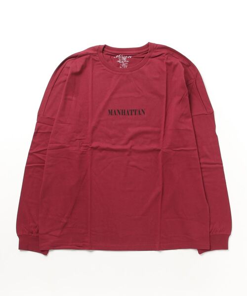 STYLEBLOCK(スタイルブロック)の「ロゴプリントドロップショルダープリントリブTシャツ(Tシャツ/カットソー・メンズ・ワイン/ホワイト/ネイビー/グレー・L/LL/M)」の4枚目の写真