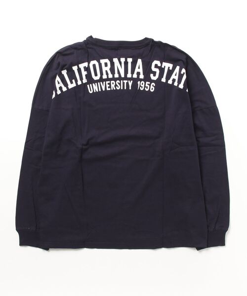 STYLEBLOCK(スタイルブロック)の「ロゴプリントドロップショルダープリントリブTシャツ(Tシャツ/カットソー・メンズ・ワイン/ホワイト/ネイビー/グレー・L/LL/M)」の6枚目の写真