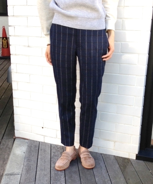 Another Edition（アナザーエディション）の「AE W/P CHK PT（その他パンツ・レディース・ネイビー/グレー・SMALL/MEDIUM）」の2枚目の写真