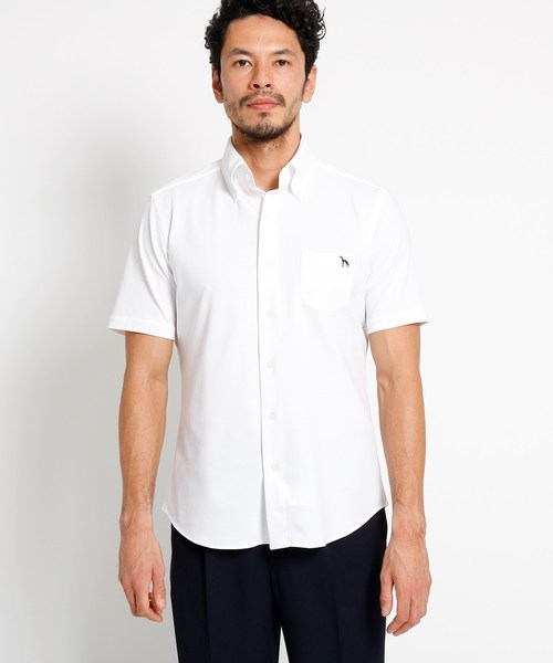 セール特価 メンズ シャツ ブラウス Adabat アダバット のファッション アダバット Hitoyoshi 吸水速乾 Uvカット Shirts Shirts 半袖ボタンダウンシャツ Uvカット トップス セール シャツ ブラウス