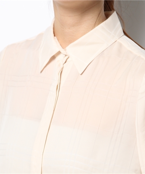 NINE（ナイン）の「チェックBL（シャツ/ブラウス・レディース・オフホワイト/ピンク・FREE）」の7枚目の写真