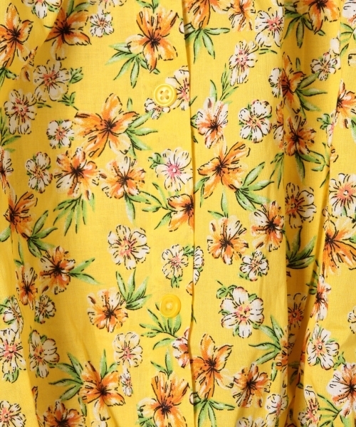 GLOBAL WORK（グローバルワーク）の「【キッズ】ウエストシャーリングブラウス【ちびVERY5月号掲載アイテム】/829621（シャツ/ブラウス・キッズ・ブラック/イエロー/ホワイト/パープル系その他2・SMALL/X-LARGE/XX-LARGE/MEDIUM/LARGE）」の9枚目の写真