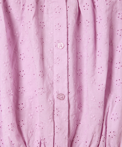 GLOBAL WORK（グローバルワーク）の「【キッズ】ウエストシャーリングブラウス【ちびVERY5月号掲載アイテム】/829621（シャツ/ブラウス・キッズ・ブラック/イエロー/ホワイト/パープル系その他2・SMALL/X-LARGE/XX-LARGE/MEDIUM/LARGE）」の12枚目の写真