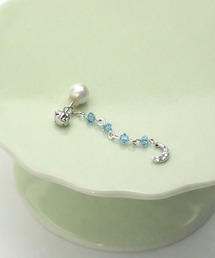 sanrio（サンリオ）の「「KONRON×ハローキティコラボ」月に願いを 星に願いを キティ ピアス  2way（ピアス（片耳用））」