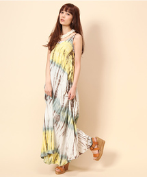 goa | スラントボーダーマキシワンピース(ワンピース)