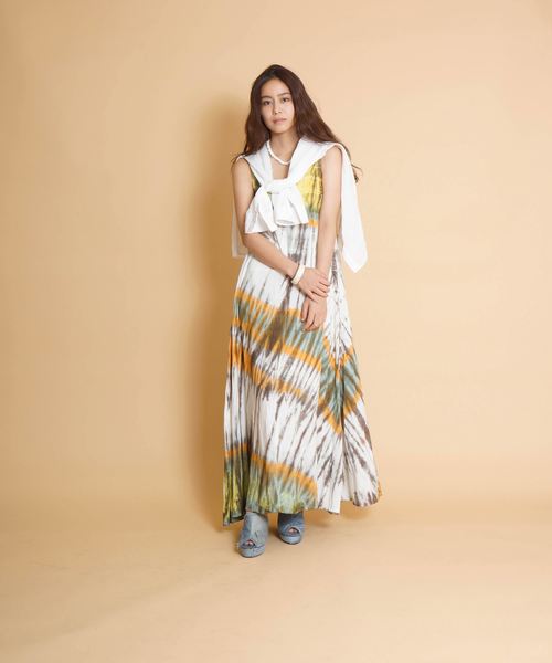 goa(ゴア)の「スラントボーダーマキシワンピース(ワンピース・レディース・A/B・FREE)」の12枚目の写真