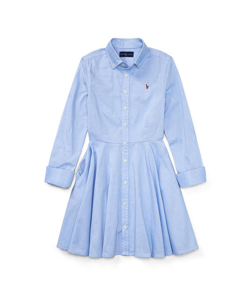 Polo Ralph Lauren Childrenswear ポロラルフローレンチャイルドウェア の コットン オックスフォード シャツドレス ワンピース Wear