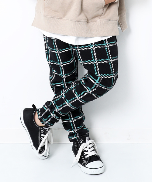 devirock(デビロック)の「プリントスウェットサルエルパンツ(その他パンツ・キッズ・ベージュ/ネイビー/ブラウン/カモフラージュ/モカ/グリーン系カモフラージュ/ブラック系その他/グレー系その他/グレー系カモフラージュ/ドット/ブラック系その他2/ブラック系その他3/グレー系その他2/グレー系その他3/キャメル・80cm/90cm/95cm/110cm/100cm/120cm/130cm/140cm/150cm/160cm)」の3枚目の写真
